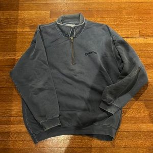 Vintage Campus-crew quarter zip